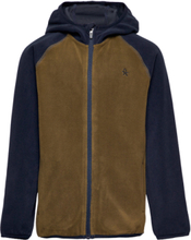 Fleece Jacket W. Hood Outerwear Fleece Outerwear Fleece Jackets Multi/mønstret Color Kids*Betinget Tilbud
