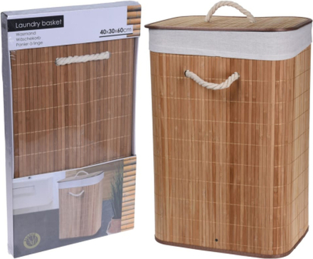 Bathroom Solutions Tvättkorg hopfällbar bambu