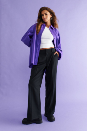 Gina Tricot - Low waist trousers - Bukser - Black - XS - Female