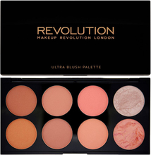 Makeup Revolution Ultra Blush And Contour Palette Hot Spice, 8 Shades