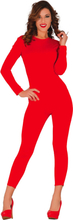 Långärmad Body för Kvinnor Röd - Medium/Large