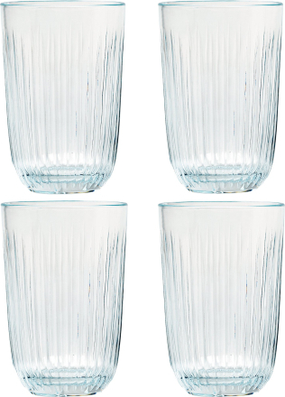 Kähler Hammershøi vannglass 37 cl Ø 8 cm 4 stk, klar