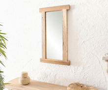 DELIFE Spiegel Zain 40x70 cm natuur teak hout