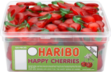 Haribo Happy Cherries - Ask med Körsbärs Vingummi 924 gram