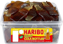 Haribo Giant Cola - Ask med Stora Vingummi Colaflaskor 816 gram
