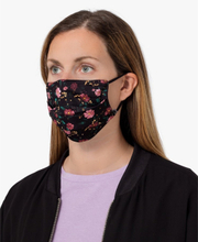 WOUF Face Mask Black Flowers