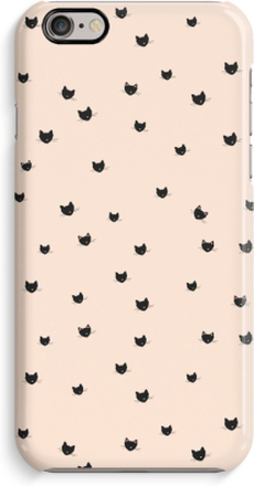 Volledig Geprint iPhone 6 / 6S Hoesje (Glossy) - Kleine kattenkopjes