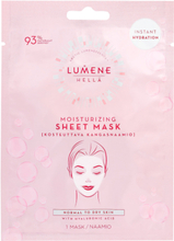 Hellä Moisturizing Sheet Mask 1Pcs Beauty WOMEN Skin Care Face Face Masks Sheet Mask Nude LUMENE*Betinget Tilbud