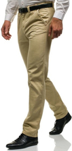 Spodnie chinosy męskie beżowe Denley 6190