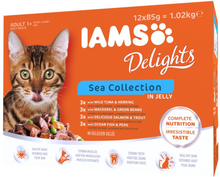 IAMS Delights Adult in Gelee 12 x 85 g - Sea Mix