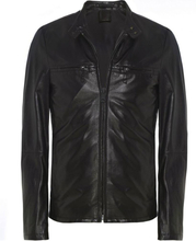 Black Replay Leather Men Jacket