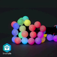 Nedis SmartLife Dekorativ LED | Festljus | Wi-Fi | RGB | 48 LED"'s | 10.8 m | Android- / IOS | Glödlampediameter: 30 mm