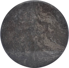 vidaXL Bordsskiva svart Ø50x2,5 cm marmor