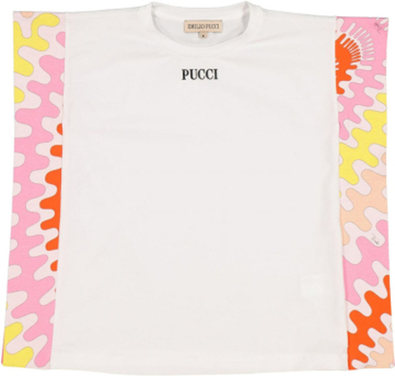 Emilio Pucci Maxi Print T-skjorte hvit