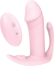 Dream Toys Vibes Of Love Remote Tri-pleasurer Pink Trepunktsvibrator
