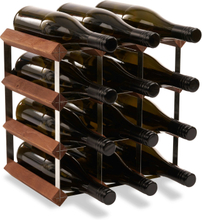 Vino Vita vinreol - mørkbejdset fyrretræ - 12 flasker