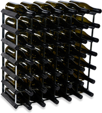 Vino Vita vinreol - sort lakeret fyrretræ - 42 flasker