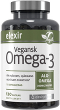 Elexir Pharma Omega-3 Vegansk 120 kapslar