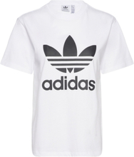 Trefoil Tee T-shirts & Tops Short-sleeved Hvit Adidas Originals*Betinget Tilbud