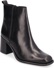 Biagrace Boot Crust Shoes Boots Ankle Boots Ankle Boots With Heel Black Bianco