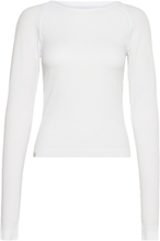 Seamless Soft Rib Long Sleeve Sport T-shirts & Tops Long-sleeved White Röhnisch