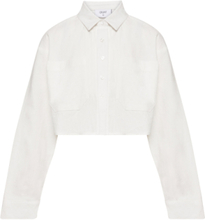 Laros Short Shirt Tops Shirts Long-sleeved Shirts White Grunt