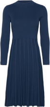 Henna Dress Dark Blue Dresses Knitted Dresses Marineblå Jumperfabriken*Betinget Tilbud