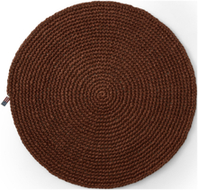 Round Recycled Paper Straw Placemat Home Textiles Kitchen Textiles Placemats Brun Lexington Home*Betinget Tilbud