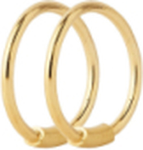 "Basic Hoop Designers Jewellery Earrings Hoops Gold Maria Black"
