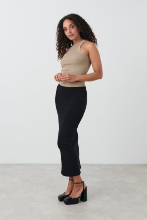 Gina Tricot - Midi skirt - kjolar - Black - XS - Female