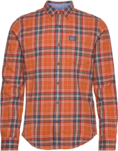 L/S Cotton Lumberjack Shirt Skjorte Uformell Oransje Superdry*Betinget Tilbud