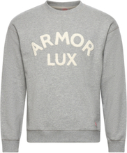 Logo Sweatshirt Héritage Tops Sweatshirts & Hoodies Sweatshirts Grey Armor Lux