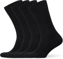 "Bamboo Crew Sock 4-Pack Underwear Socks Regular Socks Black Amanda Christensen"
