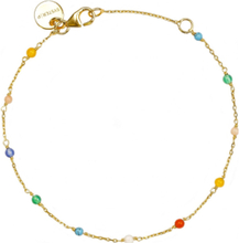 Santa Monica Multicolour Bracelet Gold Accessories Jewellery Bracelets Chain Bracelets Gold Syster P