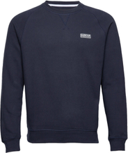 B.intl Essential Crew Sweat Designers Sweatshirts & Hoodies Sweatshirts Blue Barbour