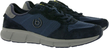 bugatti Herren Schnür-Schuhe Sneaker mit Wechselfußbett und Memory Foam 341-A7R01-7500-4000 Blau
