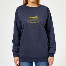 Limited Edition Braille Skate Company Women's Sweatshirt - Navy - XS