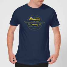 Limited Edition Braille Skate Company Mens T-Shirt - Navy - S