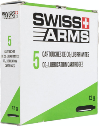 Swiss Arms Co2-Patron med Smörjmedel, 5st