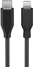 Linocell USB-C til Lightning-kabel Svart 2 m