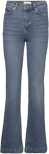 Flare Highwaist Jeans Bottoms Jeans Flares Blue Gina Tricot