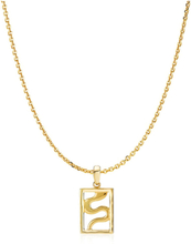 Gull Sistie Kathrine Fisker X Sistie Chain With Pendant Gold Plated Smykke