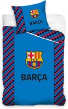 FC Barcelona dekbedovertrek Barça 140 x 200 cm blauw