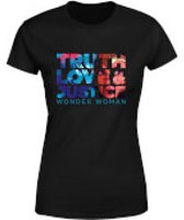 Wonder Woman Truth, Love And Justice Women's T-Shirt - Black - M