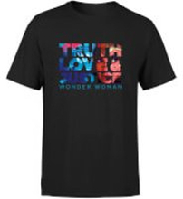 Wonder Woman Truth, Love And Justice Men's T-Shirt - Black - S - Black