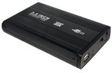 LogiLink Enclosure 3,5 Inch S-ATA HDD USB 2.0 Alu - Förvaringslåda - SATA 1.5Gb/s - USB 2.0