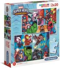 2x20 Puzzles Kids Superhero