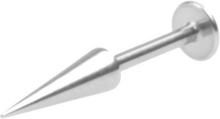 Long Spike Basic Labret Piercing - Strl 1.2 x 8 med 10 mm lang kule