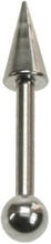 Øyenbrynspiercing med Rund Kule & Long Spike - 8 x 1,2 mm med 3 mm kule
