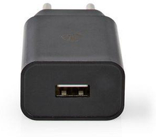 Nedis Väggladdare | 1x 2.4 A A | Antal utgångar: 1 | USB-A | USB Type-C- (Lös) Kabel | 1.00 m | Maximal Utgångseffekt: 12 W | Single Voltage Output
